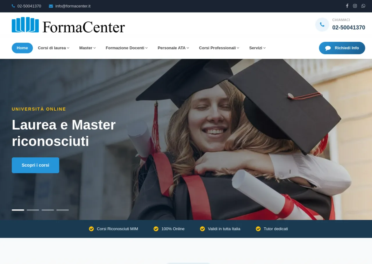 FormaCenter — progetto realizzato da IonWeb