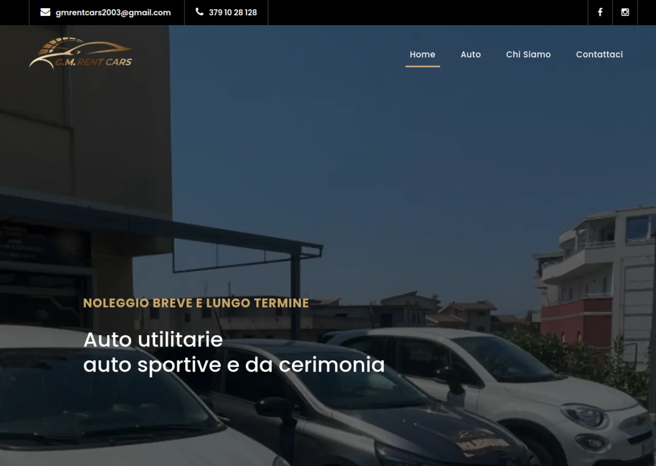 G.M. Rent Cars — sito realizzato da IonWeb