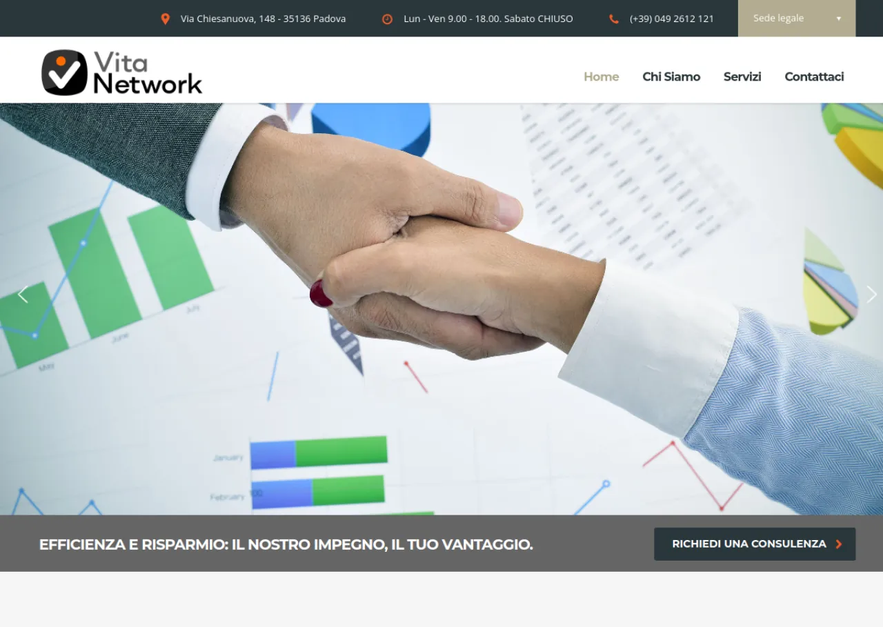 Vita Network — sito realizzato da IonWeb